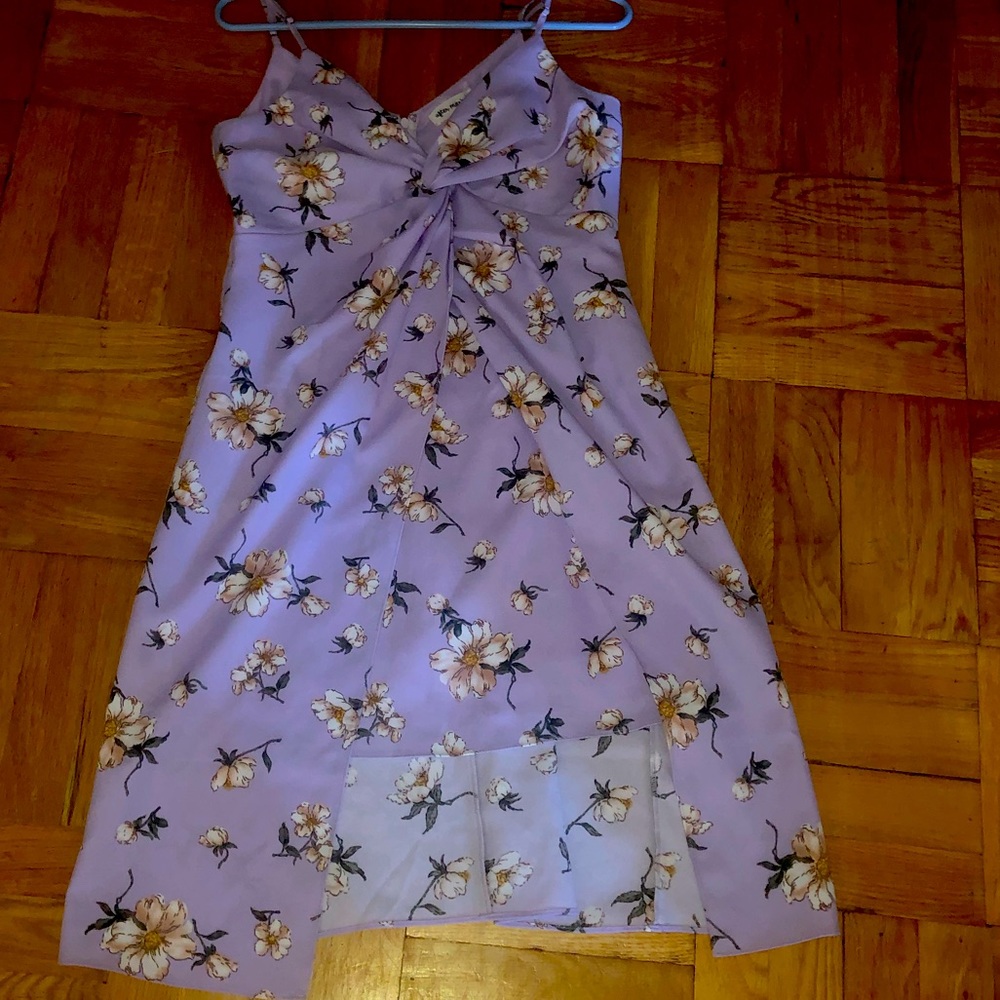 Lilac asymmetrical dress